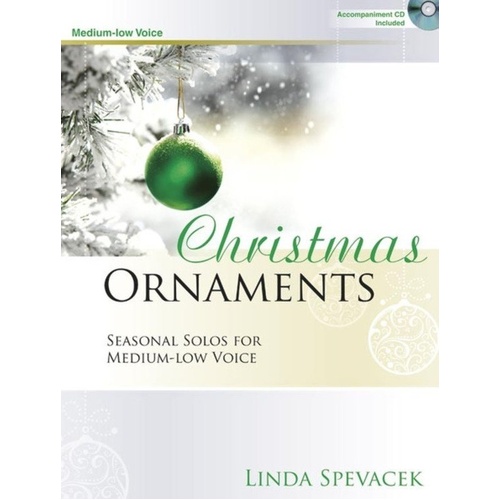 Christmas Ornaments Medium - Low Voice Book/CD