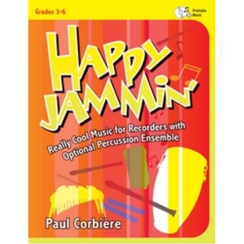 Happy Jammin Recorders with Optional Percussion Ensemble BK/CD