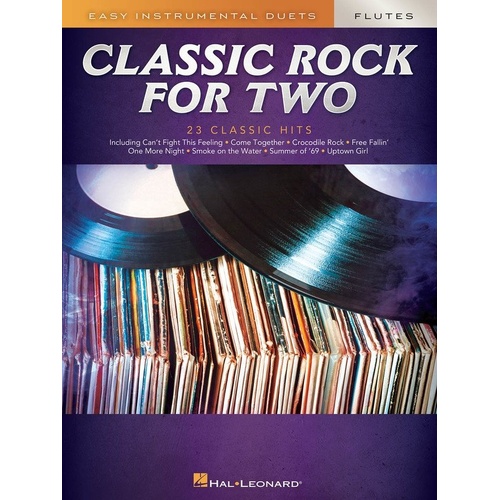 Classic Rock for Two Flutes - 23 Songs for Flute Duet, 48 Pages, Hal Leonard, Easy Instrumental Duets Series