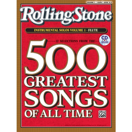 Rolling Stone Instrumental Solos 1 Flute Book/CD
