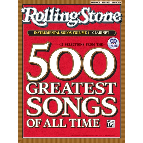 Rolling Stone Instrumental Solos 1 Clarinet Book/CD