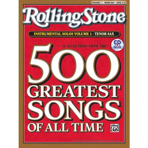 Rolling Stone Instrumental Solos 1 TSax Book/CD