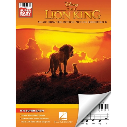 The Lion King Super Easy Songbook for Piano and Keyboard