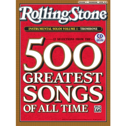 Rolling Stone Instrumental Solos 1 Trombone Book/CD