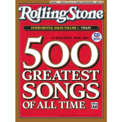 Rolling Stone Instrumental Solos 1 Violin Book/CD