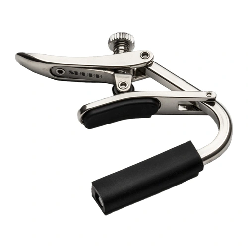 Shubb Capo for Banjo Mandolin Bouzouki Flat C5 Polished Nickel Finish