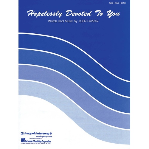 Hopelessly Devoted To You (Grease) PVG (Sheet Music)