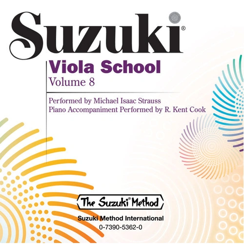 Suzuki Viola School Volume 8 CD - Method Book and Sheet Music
