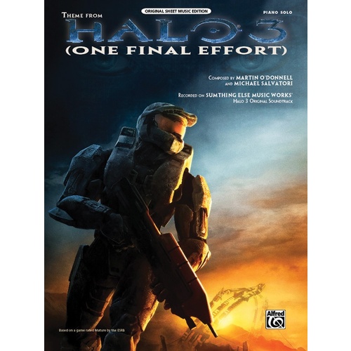 Theme from Halo 3 (One Final Effort) Piano Sheet Music