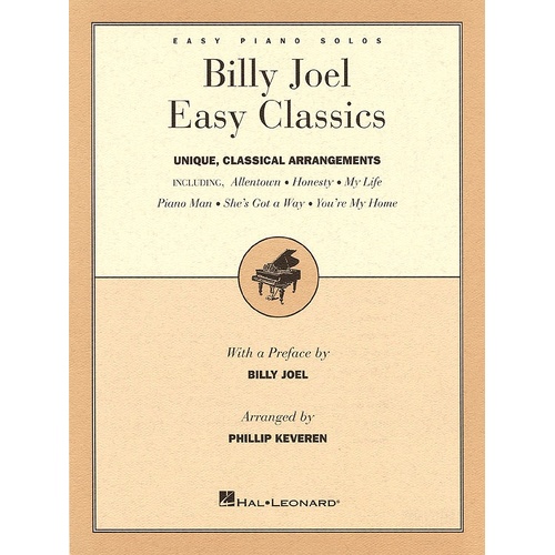 Billy Joel Easy Classics Easy Piano Solos (Softcover Book)