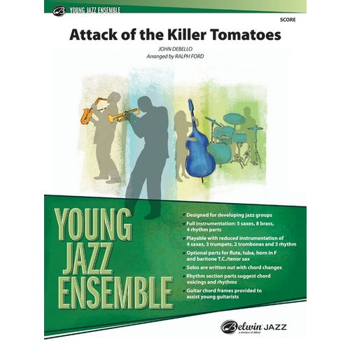 Attack of the Killer Tomatoes Jazz Ensemble Grade 2 Sheet Music Score