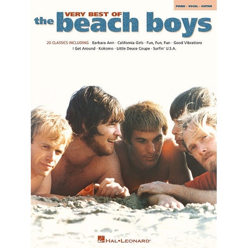 Very Best of The Beach Boys Songbook for Piano, Vocal & Guitar - 20 Hits Collection, 64 Pages