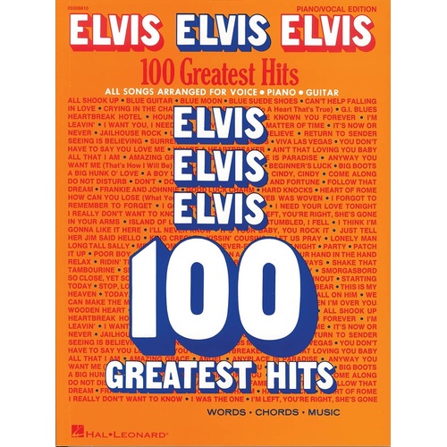 Elvis Elvis Elvis - 100 Greatest Hits PVG (Softcover Book)