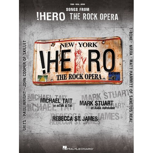 Songs From Hero The Rock Opera PVG (Softcover Book)