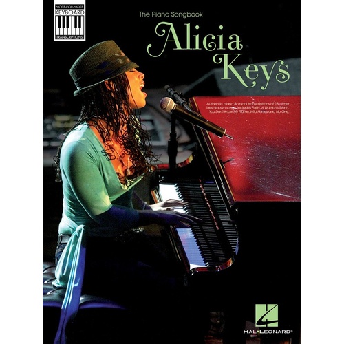 Alicia Keys Note For Note Keyboard Transcription (Softcover Book)