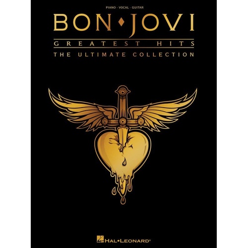 Bon Jovi Greatest Hits Songbook for Guitar and Piano by Hal Leonard, 208 Pages