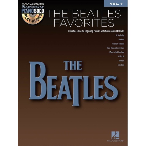 The Beatles Favorites: Beginning Piano Solo Play-Along Book with CD V7