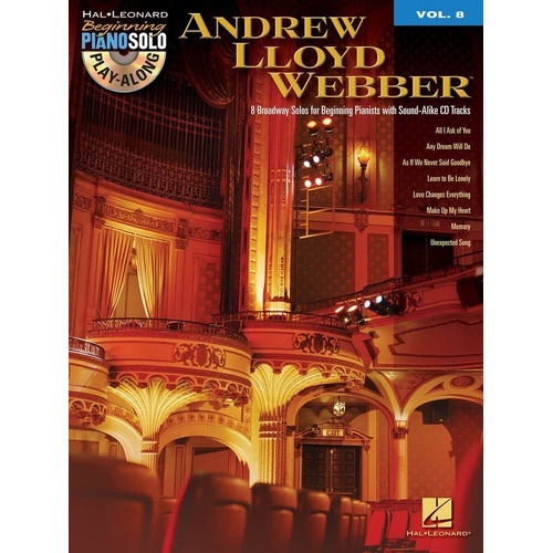 Lloyd Webber Beg Piano Play-Along Book/CD Volume 8