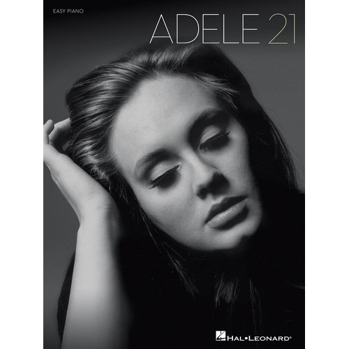 Adele - 21 Easy Piano Songbook by Hal Leonard, 80 Pages, Includes "Rolling in the Deep," "Someone Like You," and More