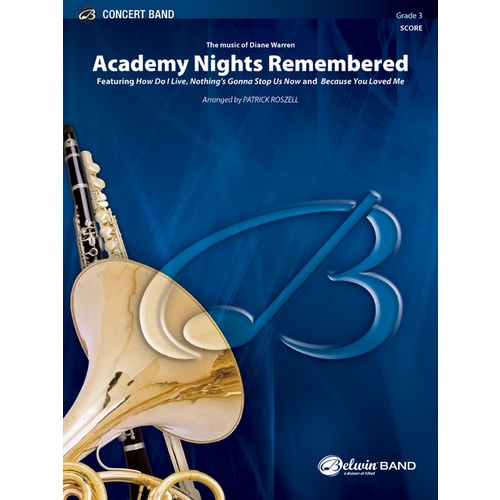 Academy Nights Remembered Concert Band Grade 3 Conductor Score