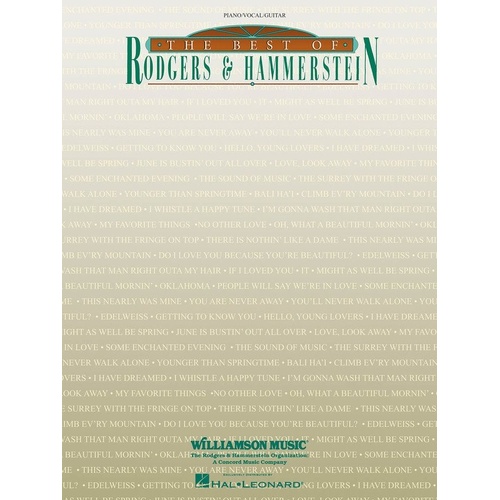 Best of Rodgers and Hammerstein PVG Songbook