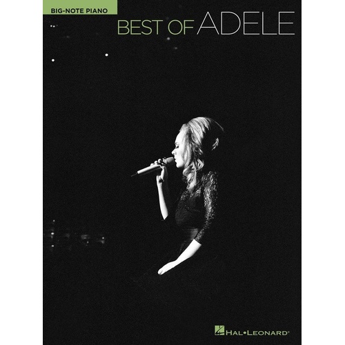 Best of Adele Big Note Piano Book - 10 Songs - Hal Leonard - 72 Pages