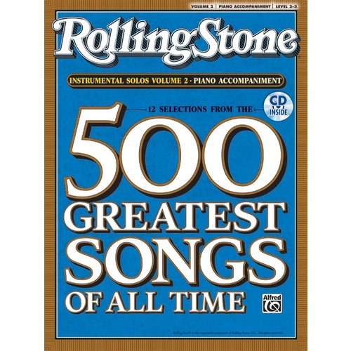 Rolling Stone Instrumental Solos 2 Piano Acc Book/CD