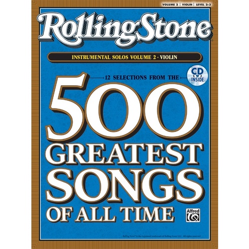 Rolling Stone Instrumental Solos 2 Violin Book/CD