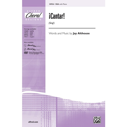 Cantar (Sing) SSA Choral Sheet Music