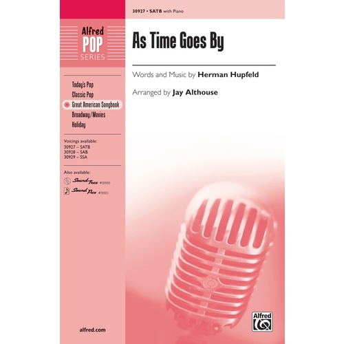 As Time Goes By SATB Choral Sheet Music