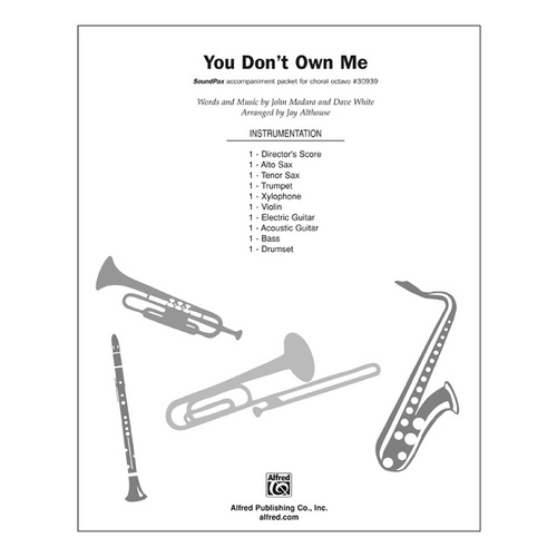 You Don't Own Me S/PAX Choral Sheet Music