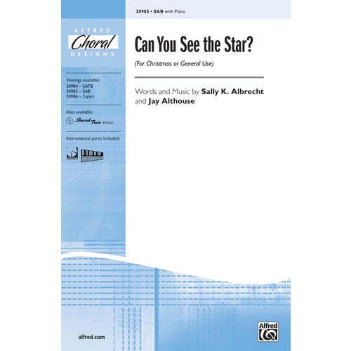 Can You See the Star? SAB Choral Sheet Music