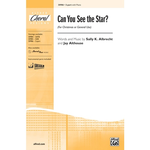Can You See The Star? SA Choral Sheet Music