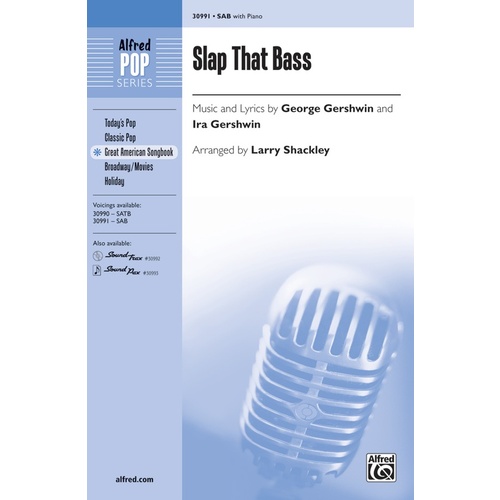 Slap That Bass SAB Choral Sheet Music