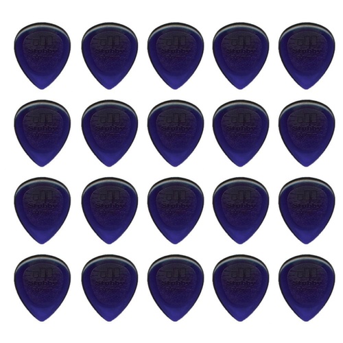 20 x Dunlop Jazz Stubby 3.00MM Gauge Guitar Picks, Purple
