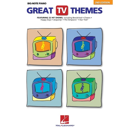 Great TV Themes Big Note Piano (Softcover Book)