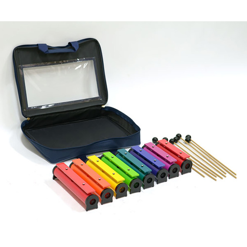 Chime Bar Set C-C with 8 Pairs of Mallets in Bag
