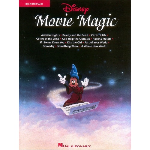 Disney Movie Magic Big Note Piano (Softcover Book)