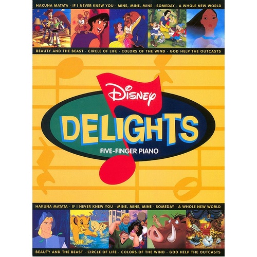 Disney Delights 5 Finger Piano (Softcover Book)