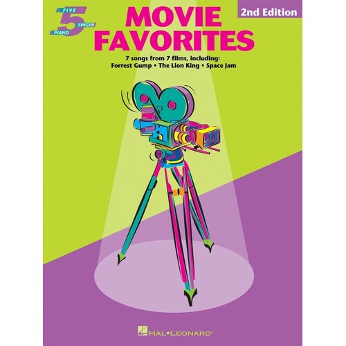 Movie Favorites 5 Finger Piano (Softcover Book)