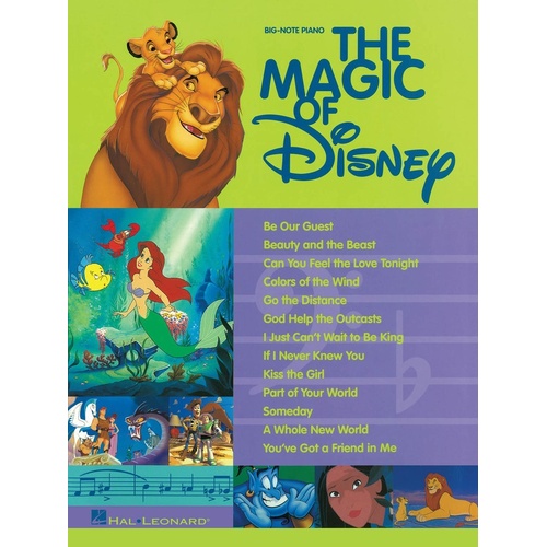 Magic Of Disney Big Note Piano (Softcover Book)