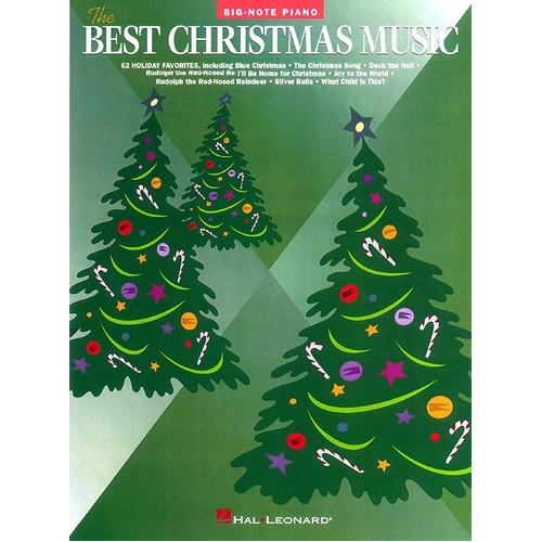 Best Christmas Music Big Note Piano (Softcover Book)
