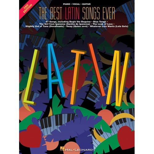 Best Latin Songs Ever PVG 3rd Edition Songbook