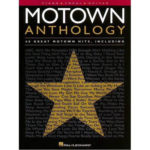 Motown Anthology PVG Songbook by Hal Leonard - 68 Classics for Guitar and Piano, 312 Pages