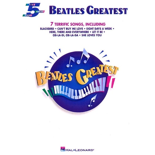 Beatles Greatest 5 Finger Piano (Softcover Book)