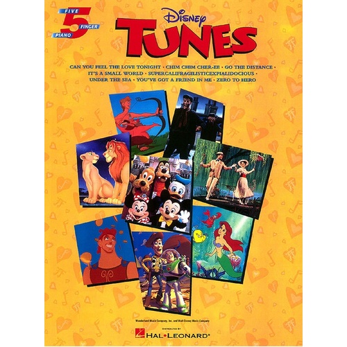 Disney Tunes For 5 Finger Piano (Softcover Book)