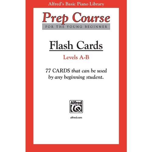 Alfred's Basic Piano Library (ABPL) Prep Course Flash Cards Levels A & B
