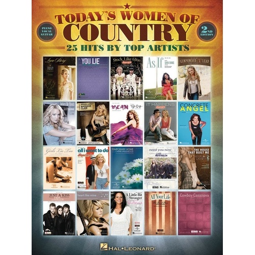 Today's Women of Country - 2nd Edition Songbook for Guitar and Piano