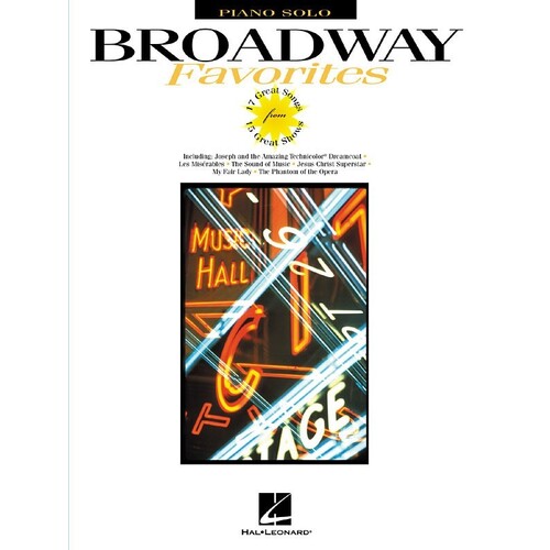 Broadway Favorites Piano Solo (Softcover Book)
