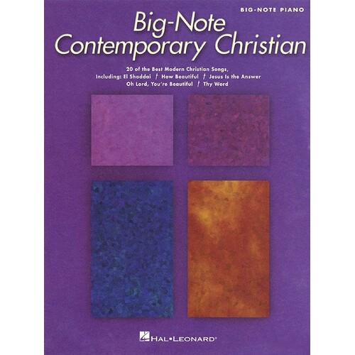 Contemporary Christian Big Note Piano (Softcover Book)